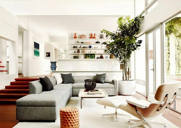 Различный интерьер комнат #LowerBackPainProducts Minimalist living room, Eames chair living room, Minimali