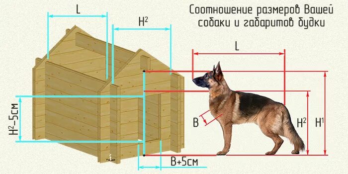 Размер будки для немецкой овчарки фото Постройки для животных - Собачьи будки, вольеры, курятники, крольчатники