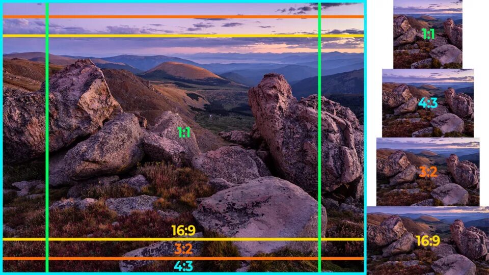 Размер фото 16 9 Конспект учебного занятия на тему "Пропорции в цифровой фотографии"