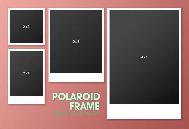 Размер фото 6 дюймов Black PSD, 826,000+ High Quality Free PSD Templates for Download Polaroid frame,