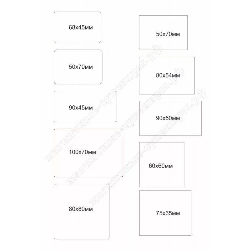 Размер фото для магнита на холодильник Магниты стандартных размеров
