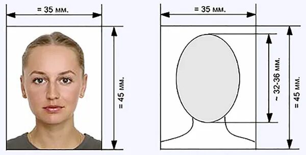 Размер фото на паспорт гражданина рф 45 Визы в Болгарию