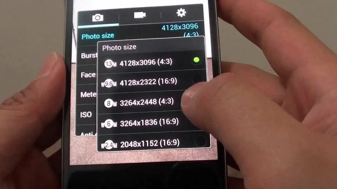 Размер фото на телефоне самсунг Samsung Galaxy S4: How to Change Camera Photo Resolution Size - YouTube