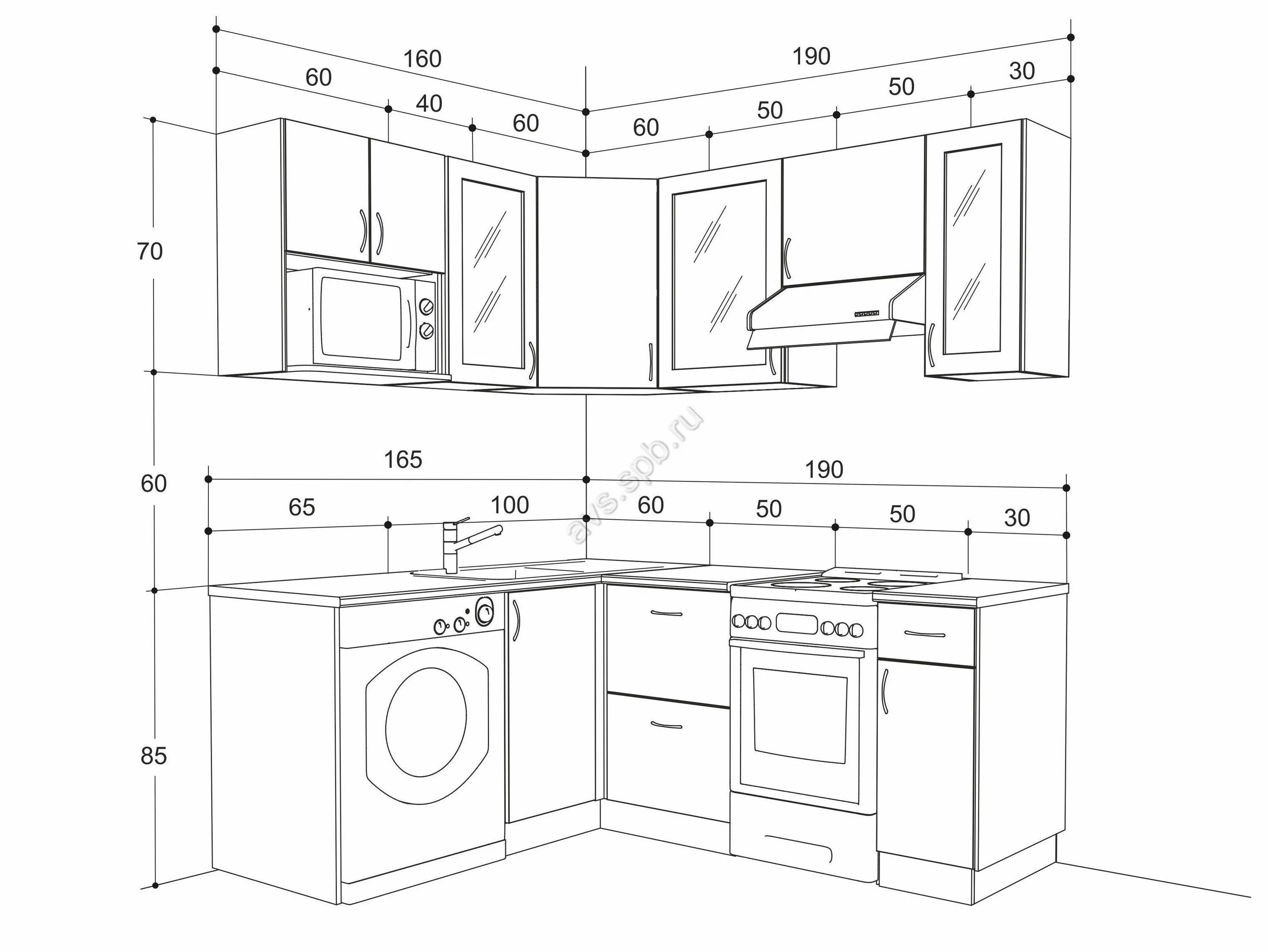 Размер кухни московской планировки кухонная мебель размер Чертеж кухни из ДСП - Кухонная мебель - Чертежи - Скачать
