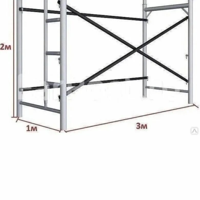 Размер строительных лесов фото Строительные леса - купить в Энгельсе, цена 4 500 руб., продано 21 июня 2021 - С