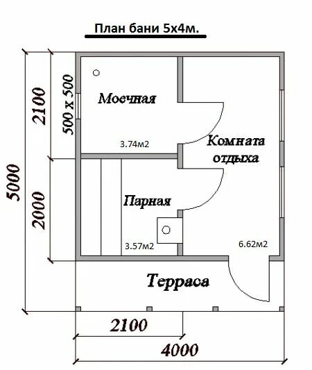 Размеры бани своими руками фото план бани 5х4 Планировки, Беседка декор, Дачные дизайны