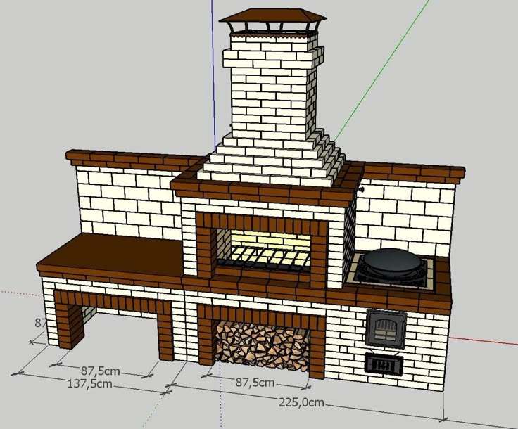 Размеры барбекю из кирпича фото Пин на доске garden в 2024 г Уличные камины, Кирпичные камины, Современный внутр