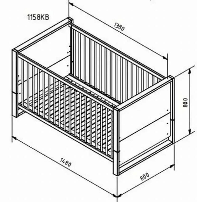 Размеры детских кроватей фото Детская кровать размеры стандарт - CormanStroy.ru