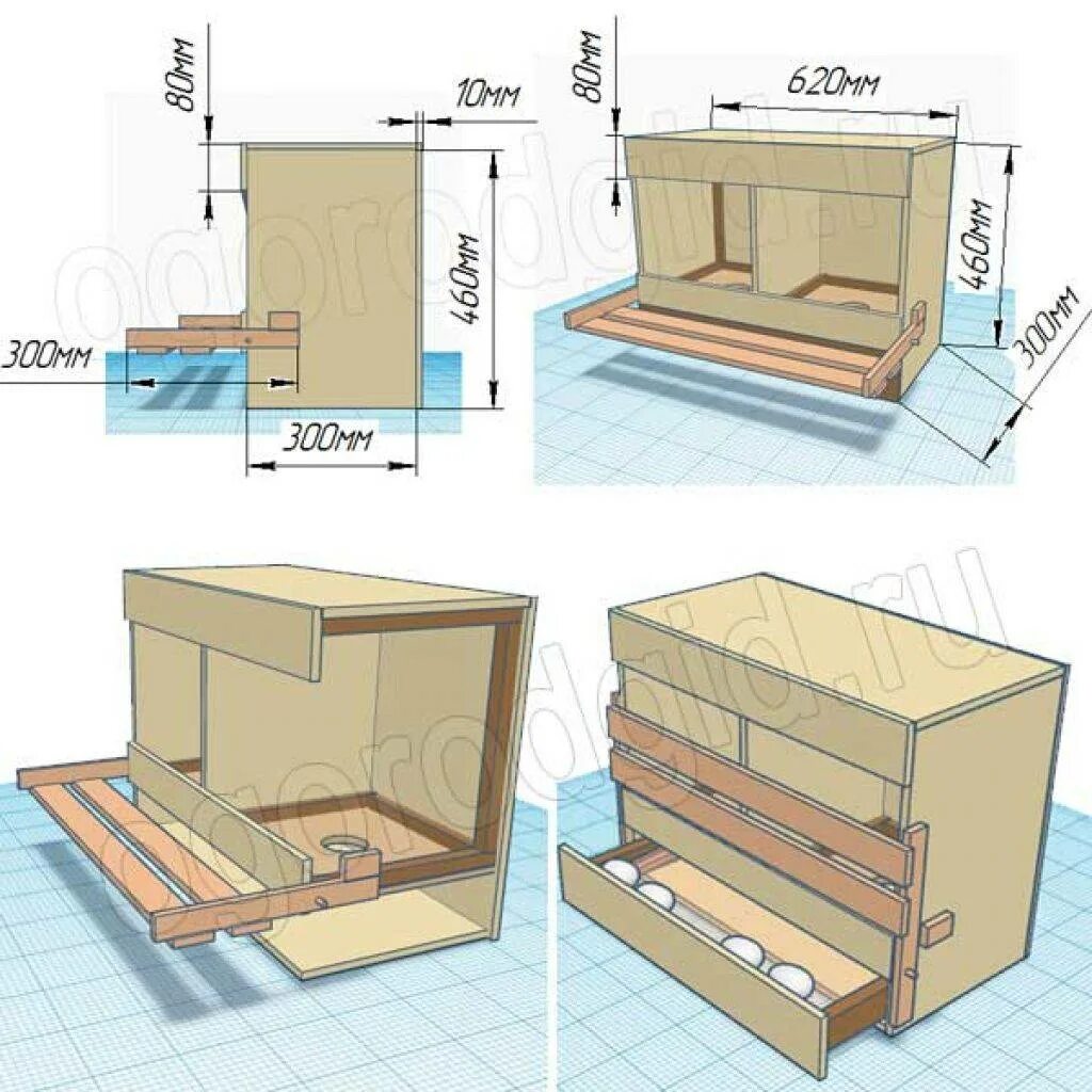 Размеры для несушек своими руками чертежи Гнезда в курятнике (20 фото): размеры. Как своими руками правильно сделать курин