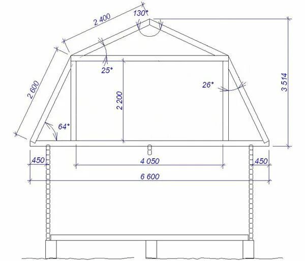 Размеры крыши фото схема ломанной двухскатной крыши под мансарду Крыша, Дом, Мансарда