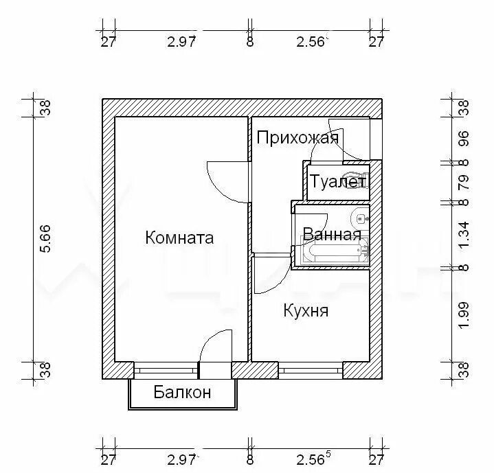 Размеры планировок 1 комнатных квартир Продажа однокомнатной квартиры Москва, метро Щелковская, Байкальская улица 17к4,