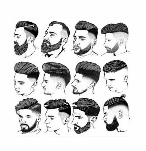 Размеры причесок мужских Pin by Mustafa on Hair Mens hairstyles with beard, Hair and beard styles, Hair c