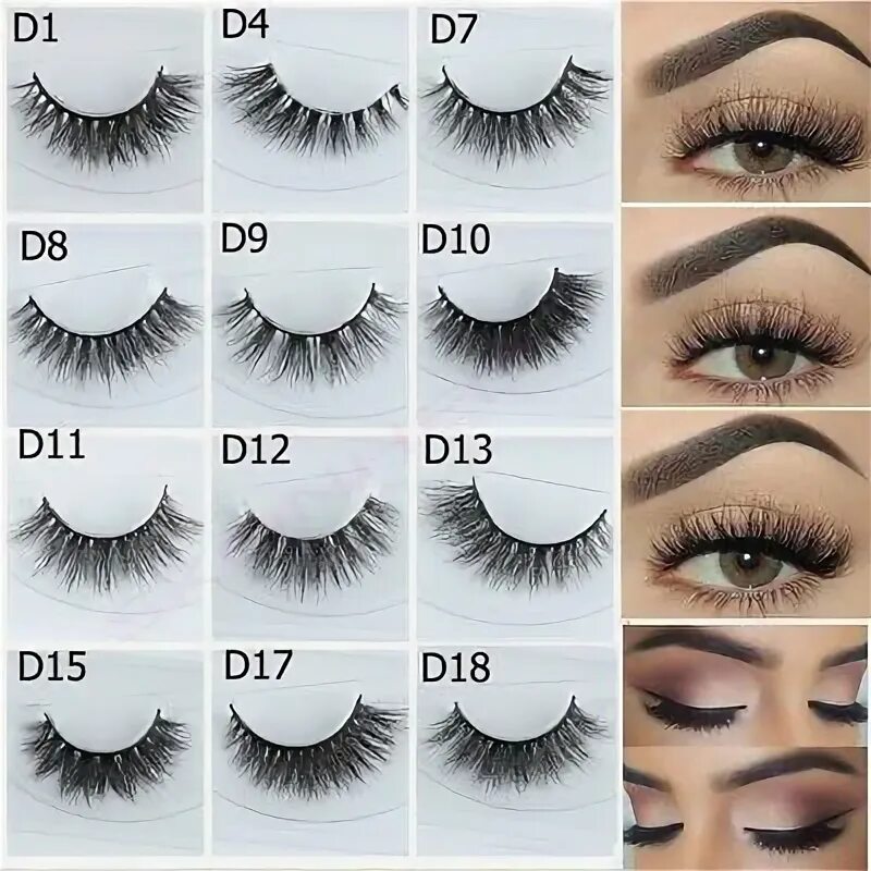 Размеры ресниц для наращивания фото Makeup False eyelashes, Lash extensions, Eyelashes