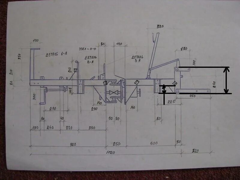 Размеры самодельного минитрактора переломки Картинки РАЗМЕРЫ ЧЕРТЕЖИ ПЕРЕЛОМКА 4Х4 СВОИМИ РУКАМИ