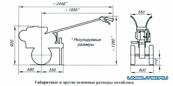 Размеры самодельного мотоблока Самодельный мотоблок своими руками в домашних условиях