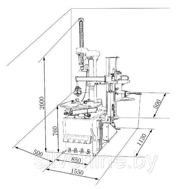Размеры самодельного шиномонтажного станка шиномонтажный станок Trommelberg 1810, шиноонтажный стенд Trommelberg 1810 в мин