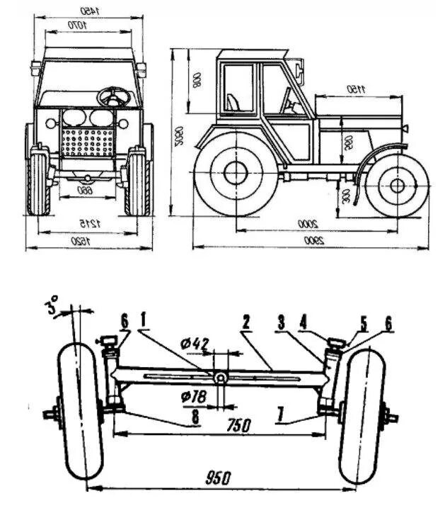 Размеры самодельного трактора Схема самодельного трактора: найдено 82 изображений