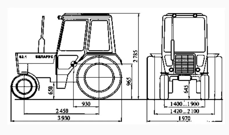 Размеры самодельного трактора Belarus MTZ-82 - features and benefits of the model