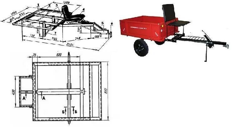 Размеры самодельной тележки к мотоблоку Прицеп для мотоблока: своими руками, прицепное устройство, самодельный, чертежи,