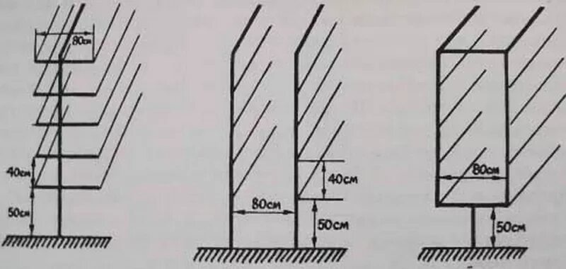 Размеры шпалеры для винограда своими руками чертежи Шпалера для винограда: как сделать опоры своими руками