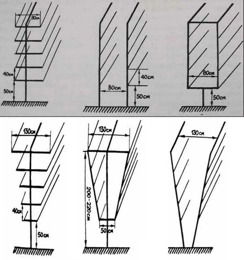 Размеры шпалеры для винограда своими руками чертежи Шпалера для винограда своими руками: виды конструкций и их выбор, изготовление