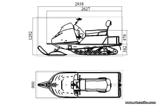 Размеры снегохода своими руками чертежи фото База буран