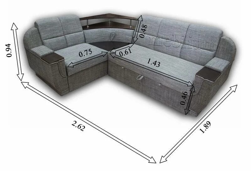 Размеры угловых диванов фото Угловой диван: размеры моделей и секрет идеального выбора