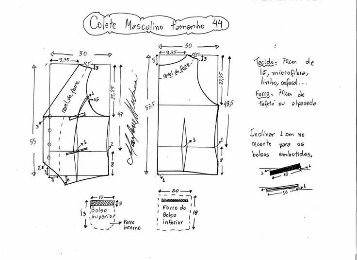 Размеры выкройки мужского жилета Пин на доске variedad Уроки шитья, Выкройки, Шитье