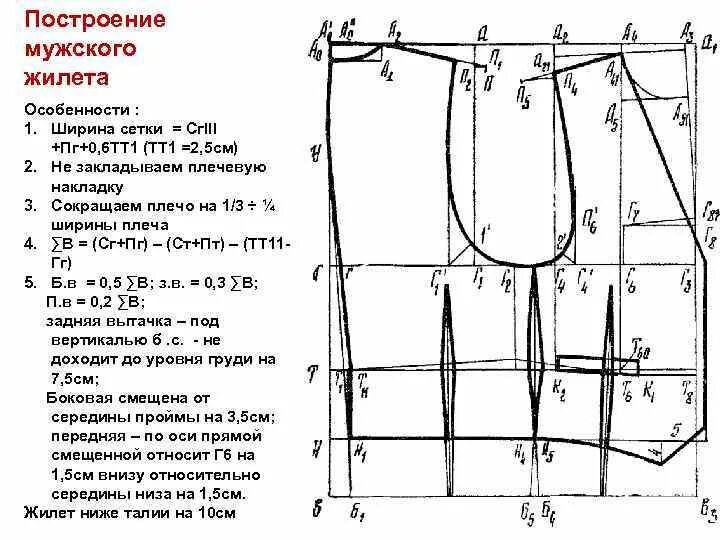 Размеры выкройки мужского жилета Жилет для мальчика: построение выкройки, раскрой и пошив, фото, видео мк