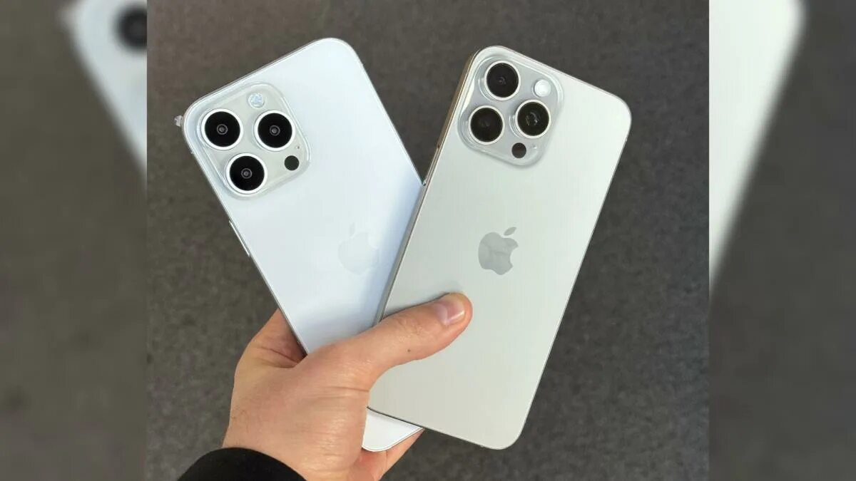 Разница фото айфон 15 и 15 про iPhone 16 Pro Max looks super-sized next to 15 Pro Max in new leak - how big is 