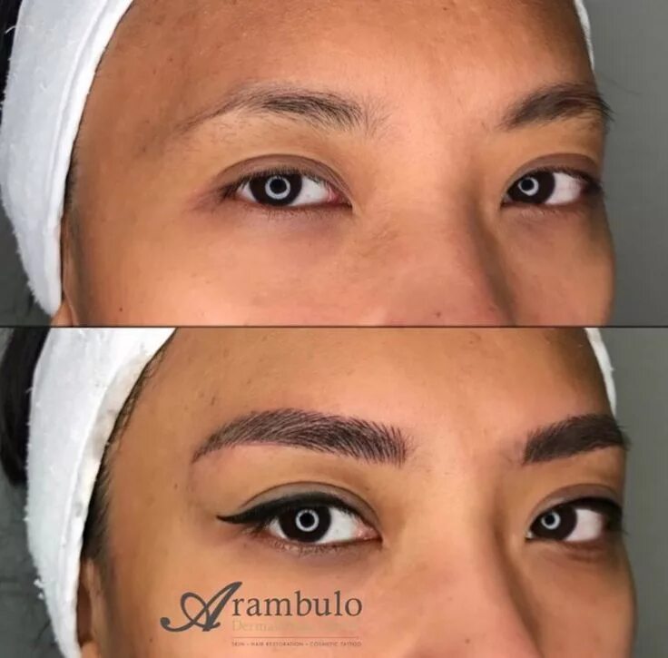 Разница между перманентным макияжем и татуажем eyebrow microblading before and after Microblading eyebrows, Microblading, Eyebr