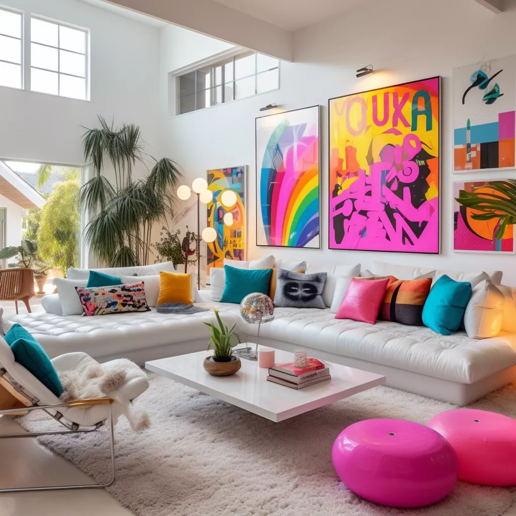 Разноцветная мебель в интерьере The top new interior design trends for 2024 Colourful living room decor, Colourf