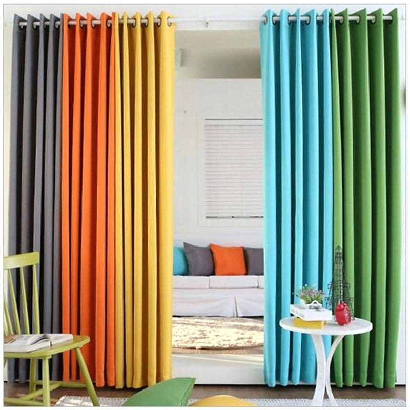 Разноцветные шторы в интерьере mid century curtains - Google Search Modern drape, Thermal window treatments, Cu