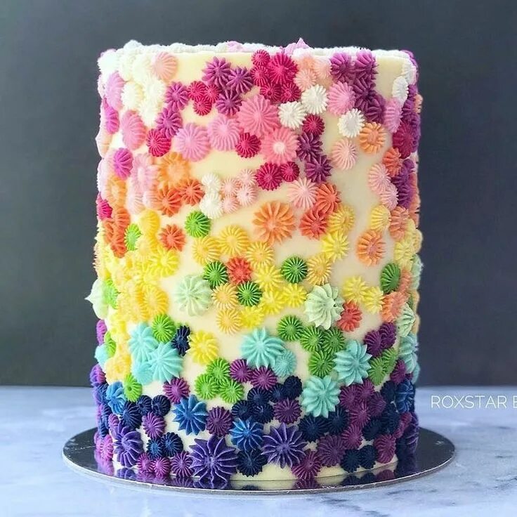 Разноцветный декор торта Colorful Cake & Cupcake Art Inspiration