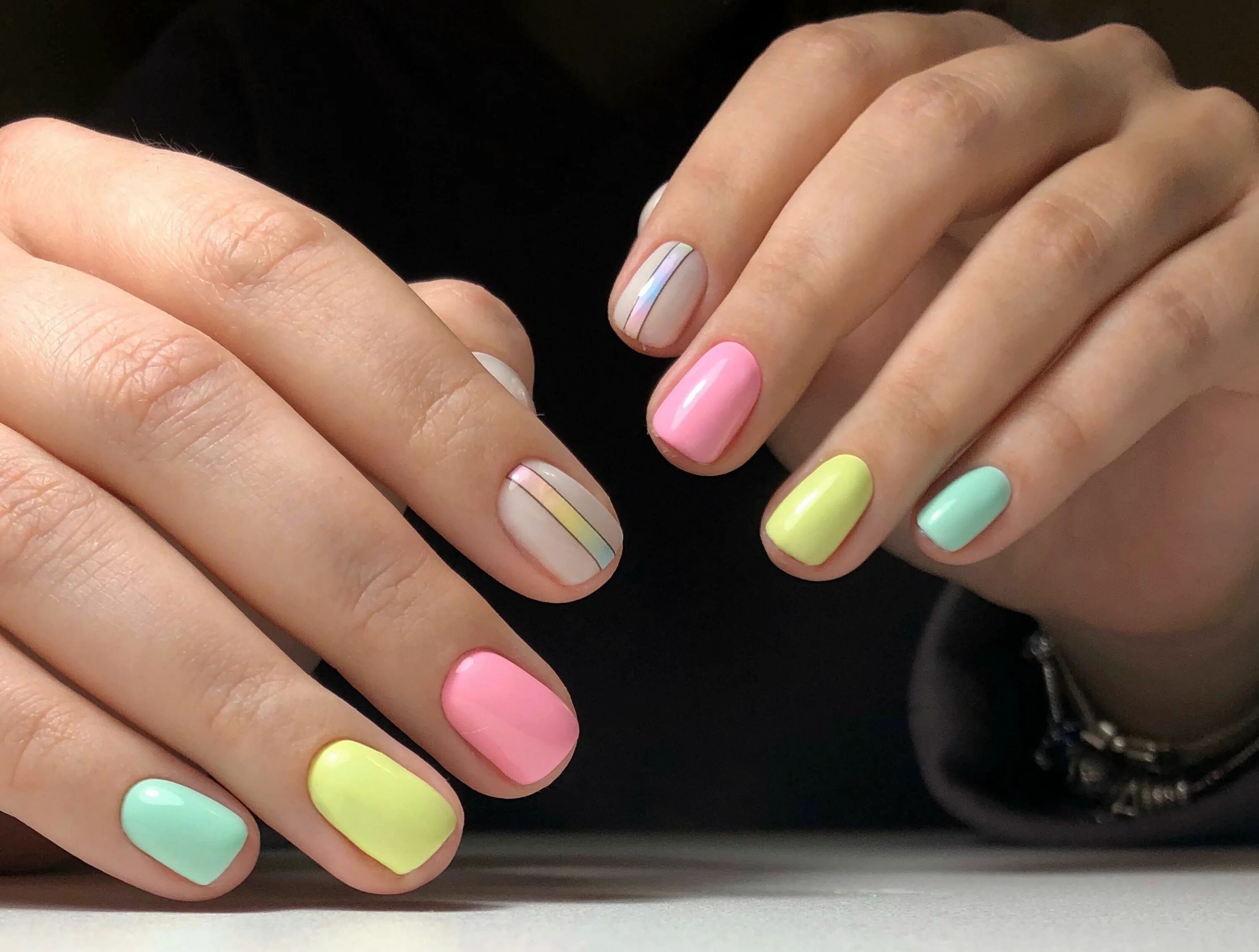 Разноцветный ногти фото Ногти 2020 Nails, Color, Beauty