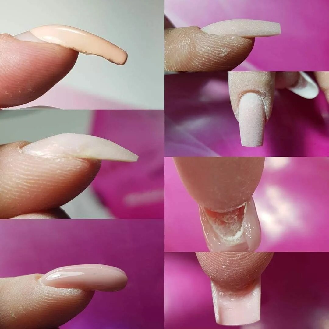 Разновидность ногтей фото Makeup Nails Basic nails, Nail techniques, Ombre acrylic nails