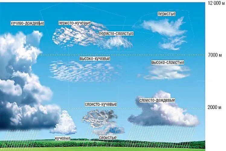Разновидность облаков фото и название Почему облака белые, а тучи серые? - Интересные факты - 292572 - Tabor.ru
