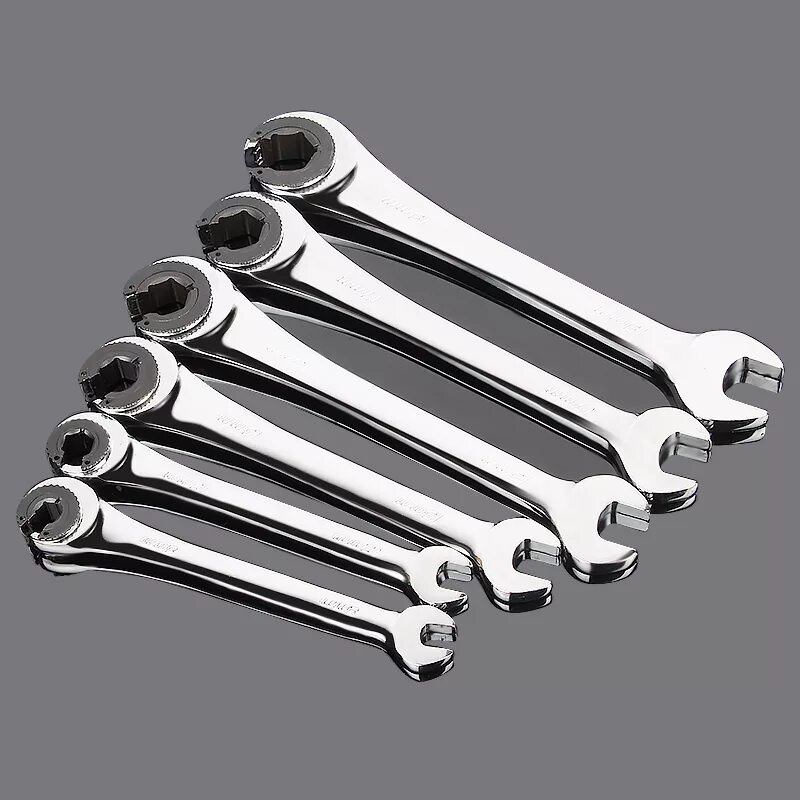 Разновидности ключей гаечных с фото и названиями 8mm 19mm Tubing Flexible Ratchet Spanner Combination Wrench Set of Keys Ratchet 