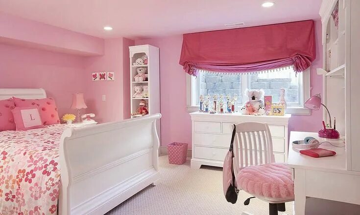 Разные дизайны комнат для девочек 35+ Pink Girly Bedroom Color Schemes That Will Make Everything More Joyful Bedro