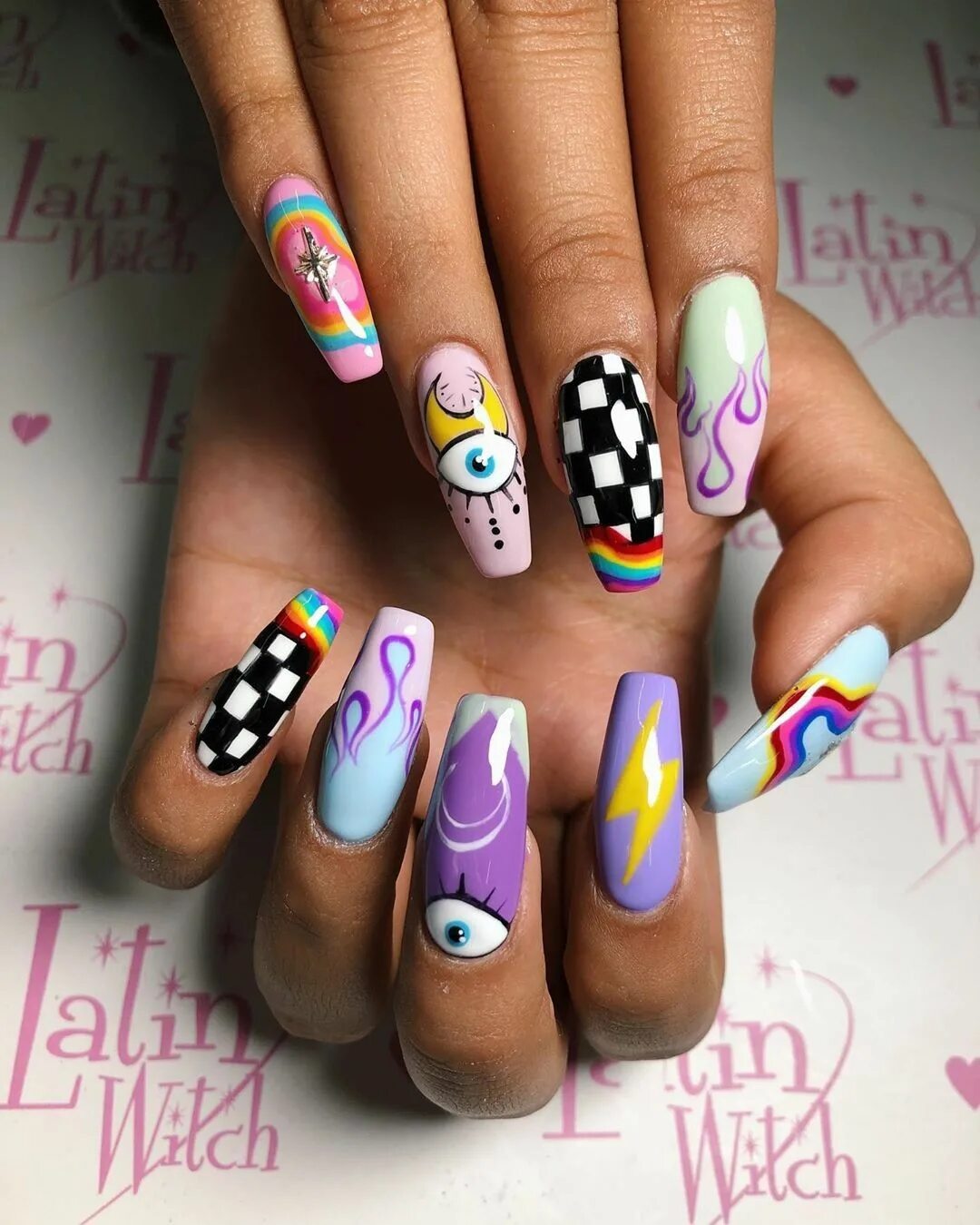 Разные дизайны ногтей Pin on manicure Swag nails, Best acrylic nails, Nails