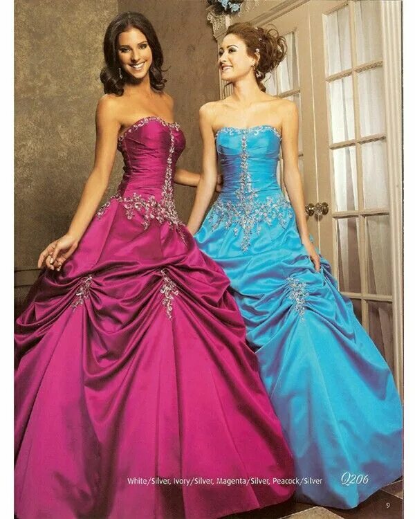 Разные платья фото Pink and blue ball gowns Possibilities Strapless prom dresses, Ball dresses, Bal