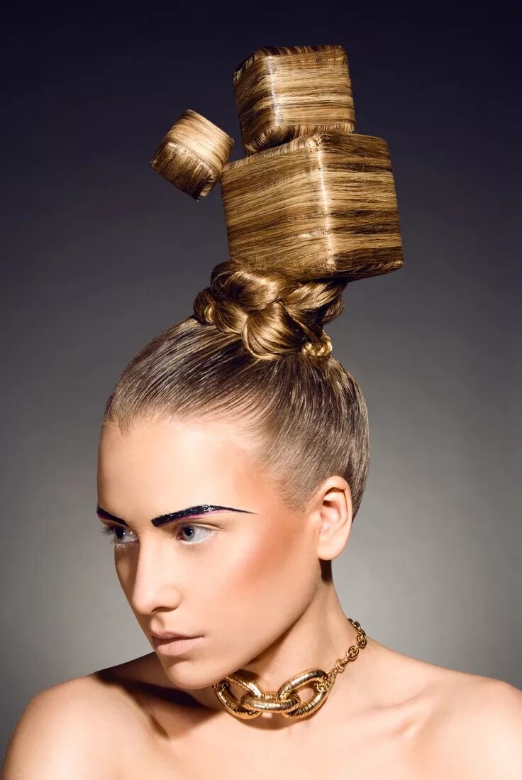 Разные прически Creative Hairstyles for High Fashion Hair