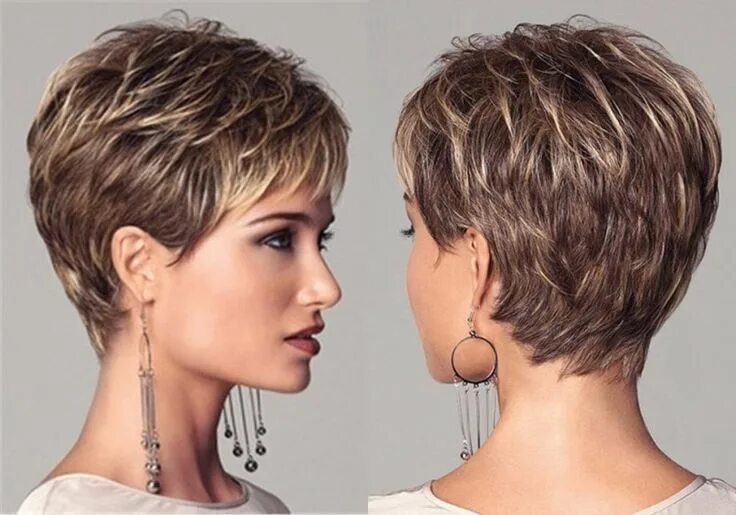 Разные стрижки на короткие волосы фото The Perfect Hairstyles for Short Hair, Medium or Long Hair Layered pixie haircut