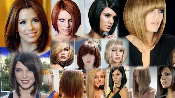 Разные виды каре фото Haircut "kare", "bob" on medium hair. 2022 Салон "РОМАШКА" и ногтевые студии "НО