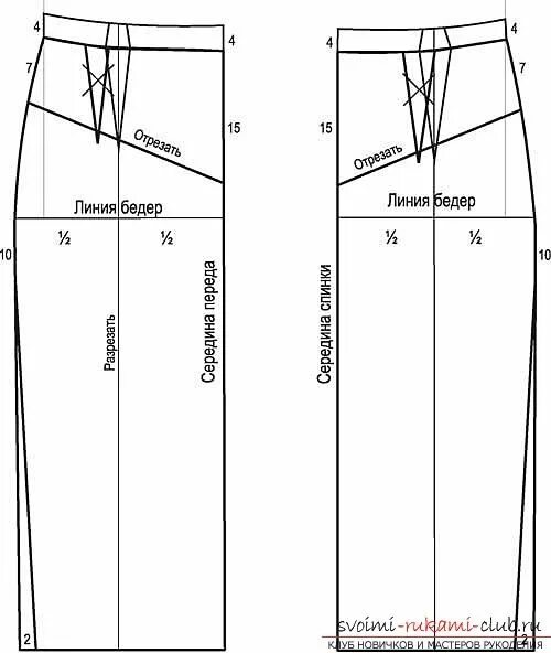 Разные выкройки юбок Быстро делаем юбку с кокеткой своими руками, с использованием подручных материал