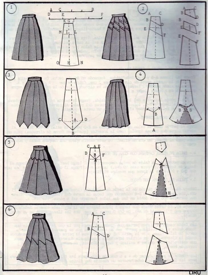 Разные выкройки юбок Моделирование юбок (подборка) Платье швейные шаблоны, Образец моды, Бохо