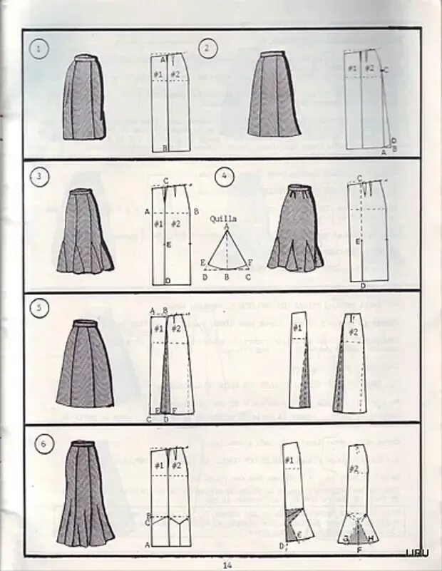 Разные выкройки юбок Шьем сами юбку. Много идей и выкройки - Сам себе мастер - медиаплатформа МирТесе