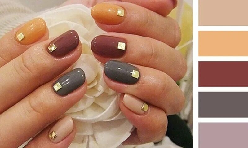 Разный маникюр на двух сочетание цветов Pin by Alla Vostryakova on Маникюр Trendy nail art, Nail color combos, Manicure