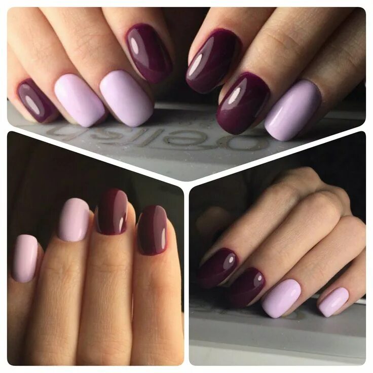 Разный маникюр на двух сочетание цветов Pin on Маникюр Nails, Beauty