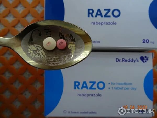 Разо таблетки фото таблеток Отзыв о Препарат Dr.Reddy's "Разо" Кто страдает ГЭРБ, вам в помощь. Кто мучается